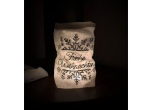 Stickdatei ITH - Lichtbeutel Frohe Weihnachten Scheeflocke